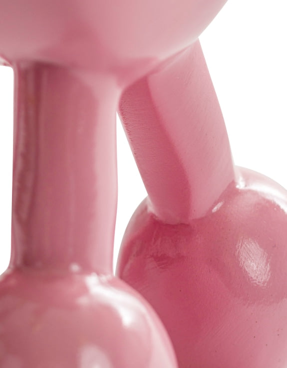 Decorative Pink Balloon Poodle – Playful Modern Dog Sculpture