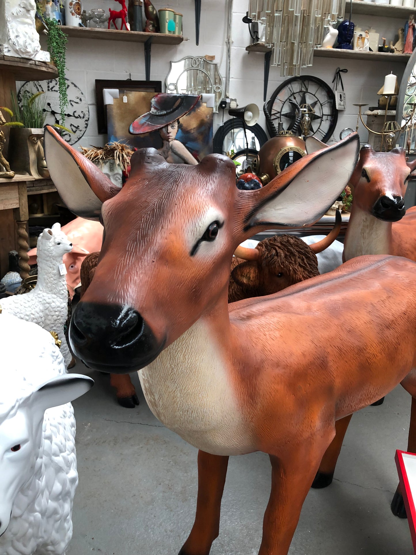 BAMBI Deer Sculpture - Majestic Resin Art for Indoor and Outdoor Spaces | Sign of the times Stoke