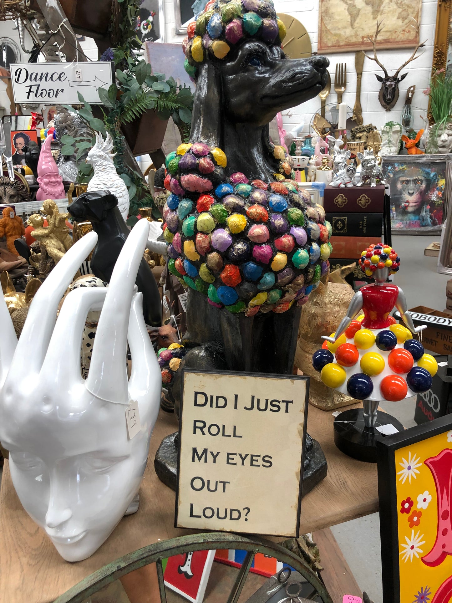 "Did I Just Roll My Eyes Out Loud" Small Sign - Humorous Home Decor | Sign of the times Stoke