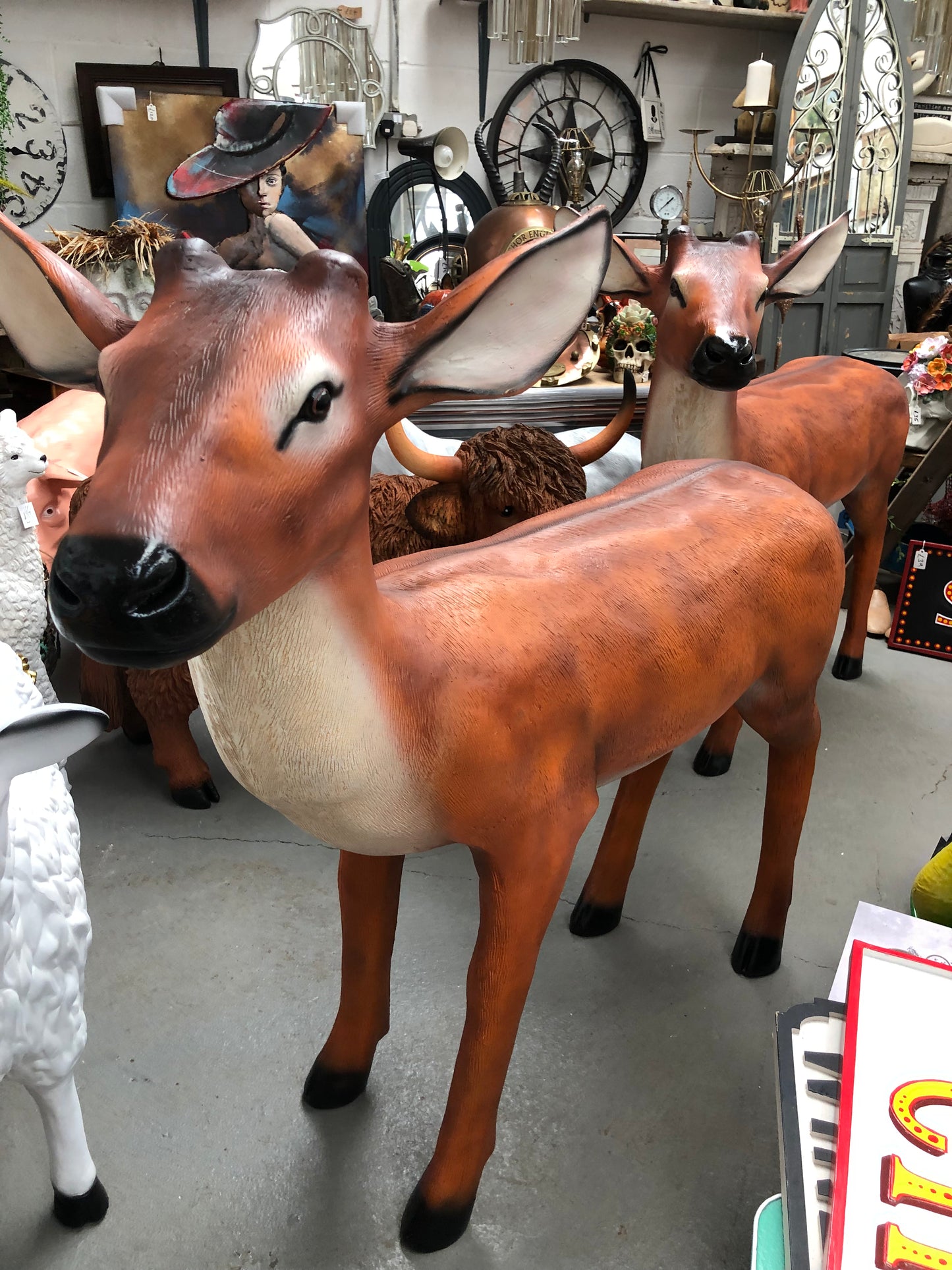 BAMBI Deer Sculpture - Majestic Resin Art for Indoor and Outdoor Spaces | Sign of the times Stoke