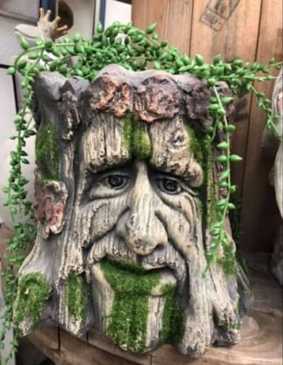 Tree Stump Planter - Charming Resin Planter | Sign of the times Stoke