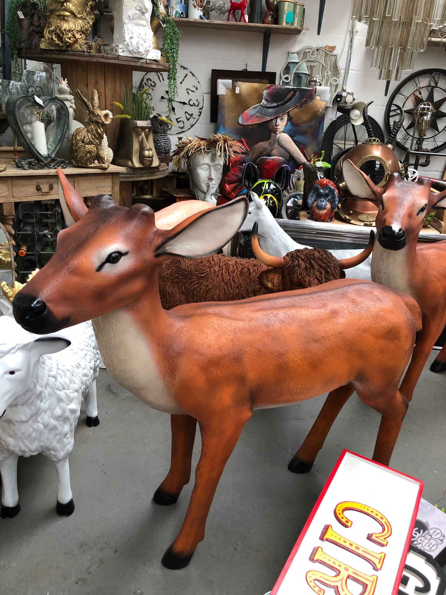 BAMBI Deer Sculpture - Majestic Resin Art for Indoor and Outdoor Spaces | Sign of the times Stoke