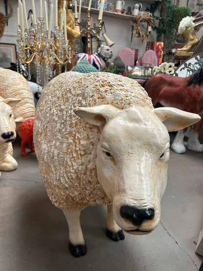 Large Standing Sheep – 100cm Long Decorative Sheep Garden Figure