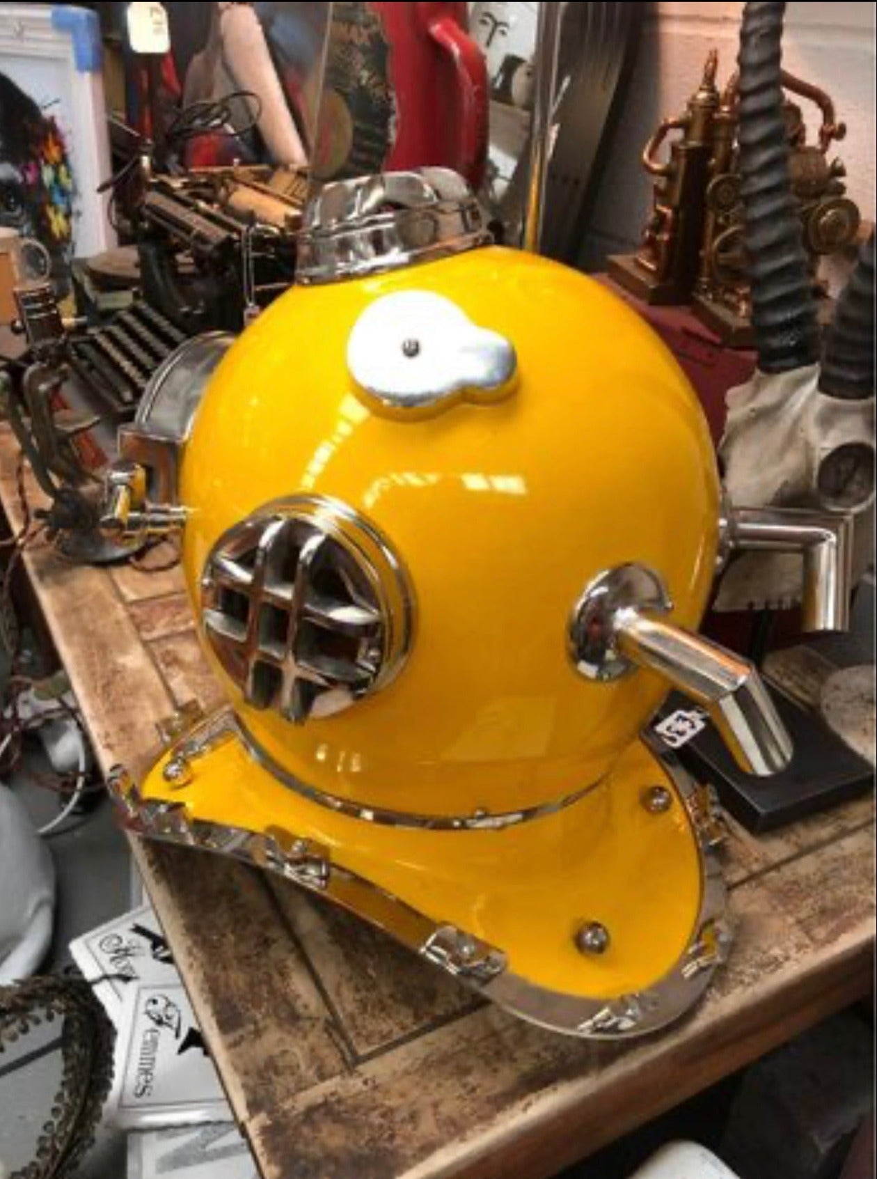 Yellow Divers Helmet