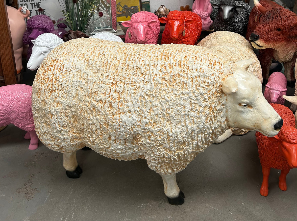 Large Standing Sheep – 100cm Long Decorative Sheep Garden Figure
