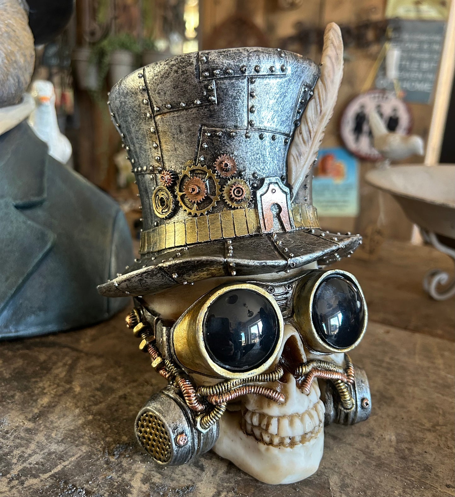 Steampunk Skull – Industrial Style Decorative Ornament
