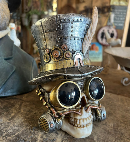 Steampunk Skull – Industrial Style Decorative Ornament