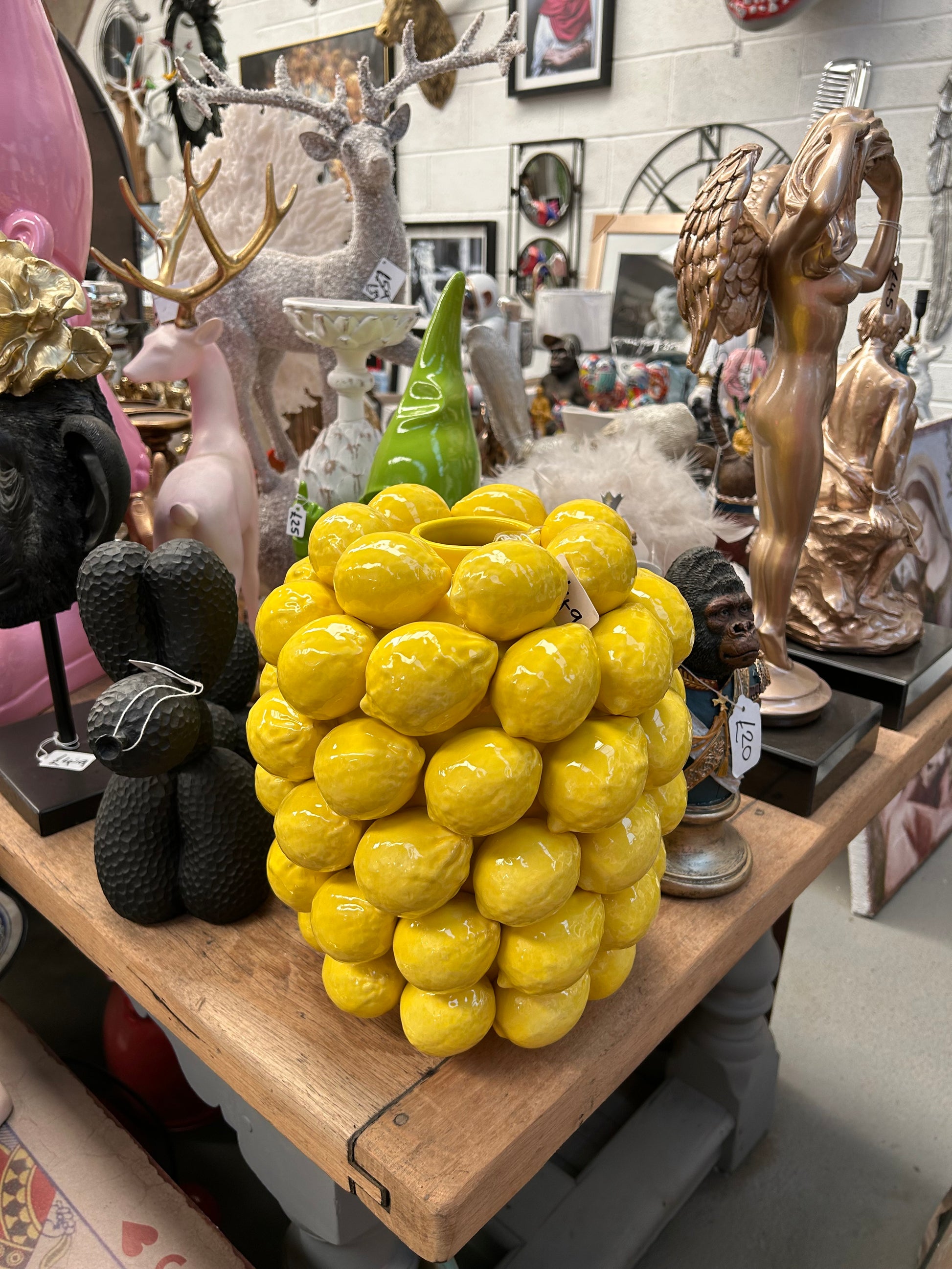 Stunning Ceramic Lemon Vase – Bright and Stylish Decor | Sign of the times Stoke