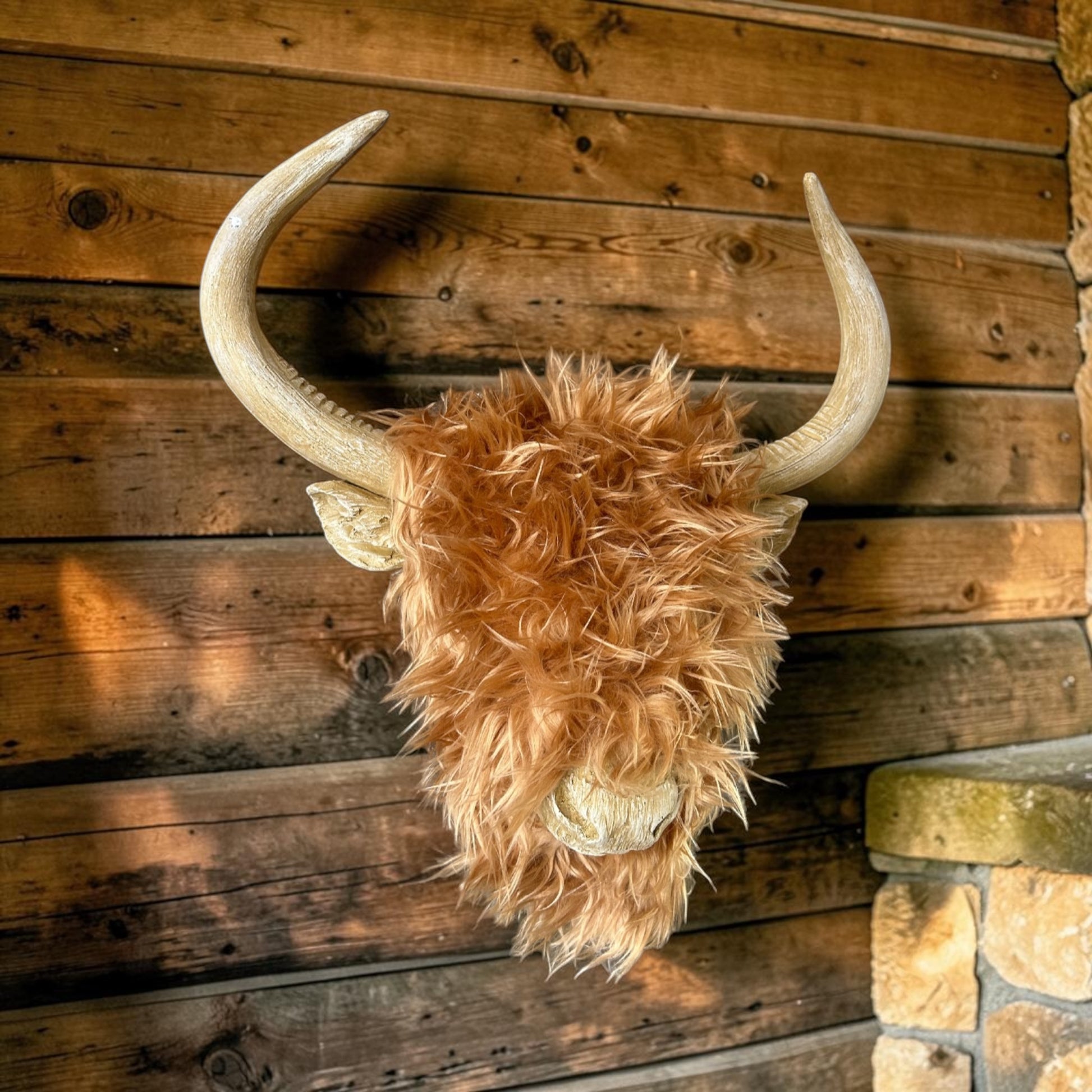 Woolly Highland Cow Wall Decor – Textured Farmhouse-Style Wall Art | Sign of the times Stoke