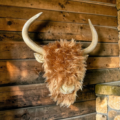 Woolly Highland Cow Wall Decor – Textured Farmhouse-Style Wall Art | Sign of the times Stoke