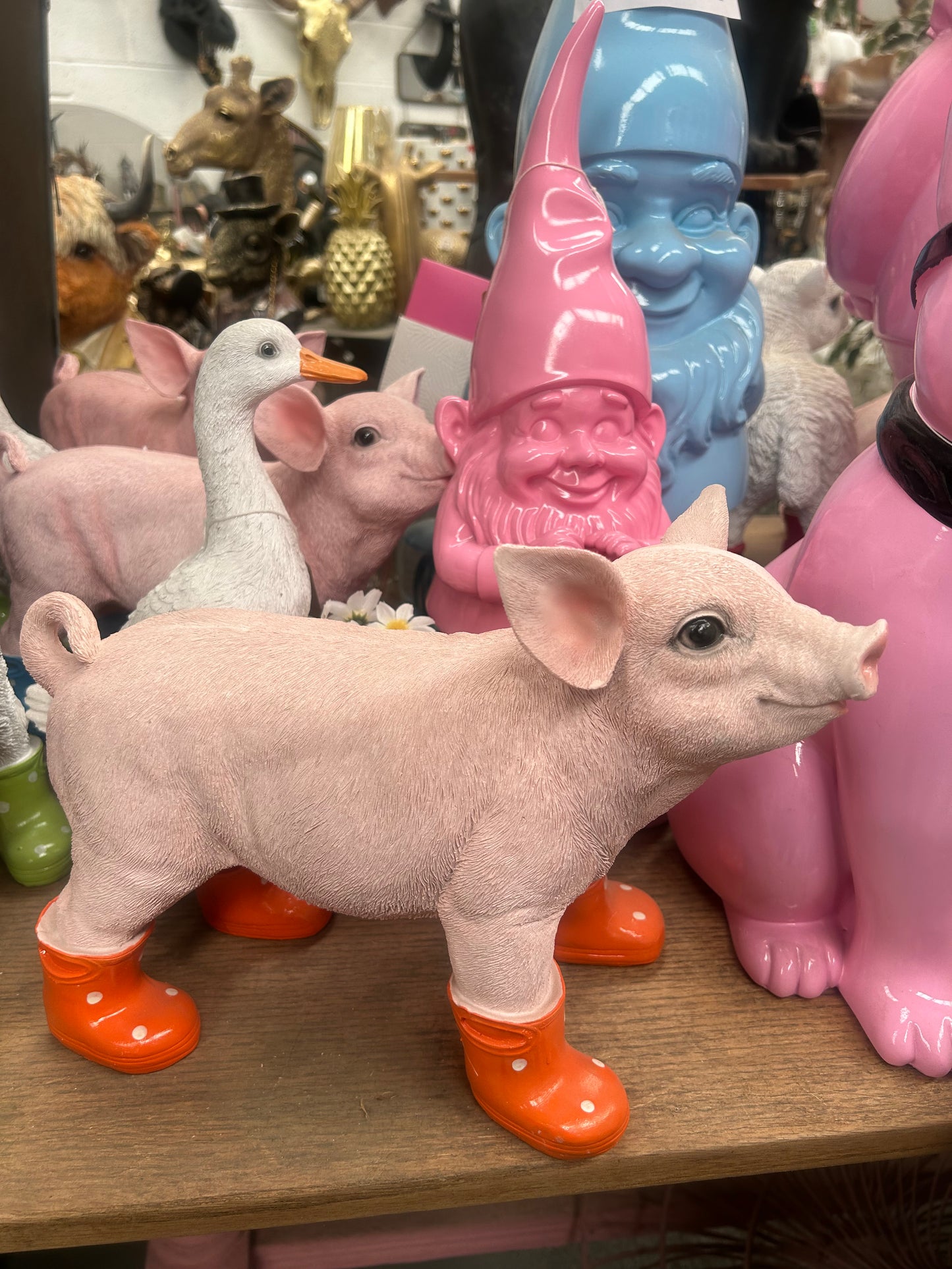 Pig with wellies