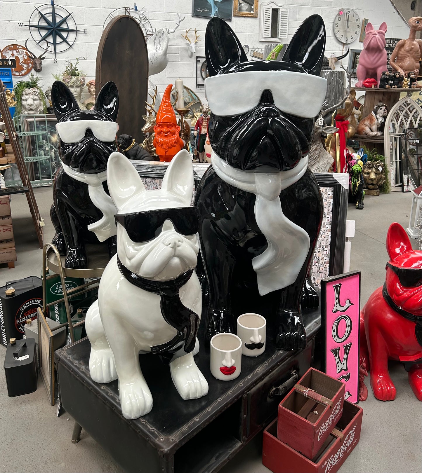 4FT Giant Frenchie Sculpture - for Indoor or Outdoor | Sign of the times Stoke