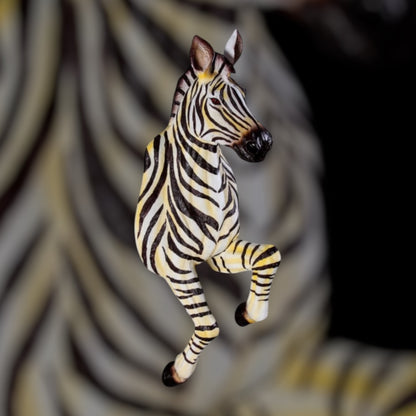 Running Zebra Wall Figure – Large Resin Zebra Sculpture