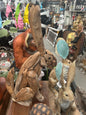 Driftwood Hare Sculpture – Rustic Natural Wood Animal Art
