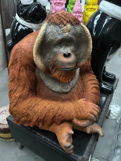Large Orangutan Resin Figure – Outdoor Garden Sculpture