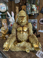 Yoga Gorilla - Gold Glittery Resin Ornament | Sign of the times Stoke