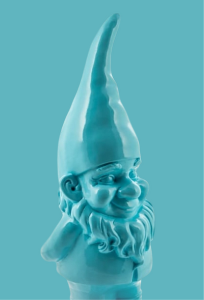 Giant Blue Standing Gnome Figure - Joyful Garden or Home Decor