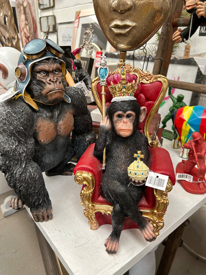 King of the Jungle Monkey – Regal Animal Figurine