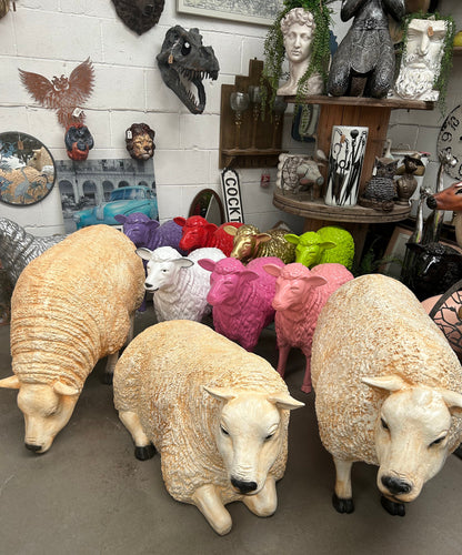 Resin Sheep Sculpture