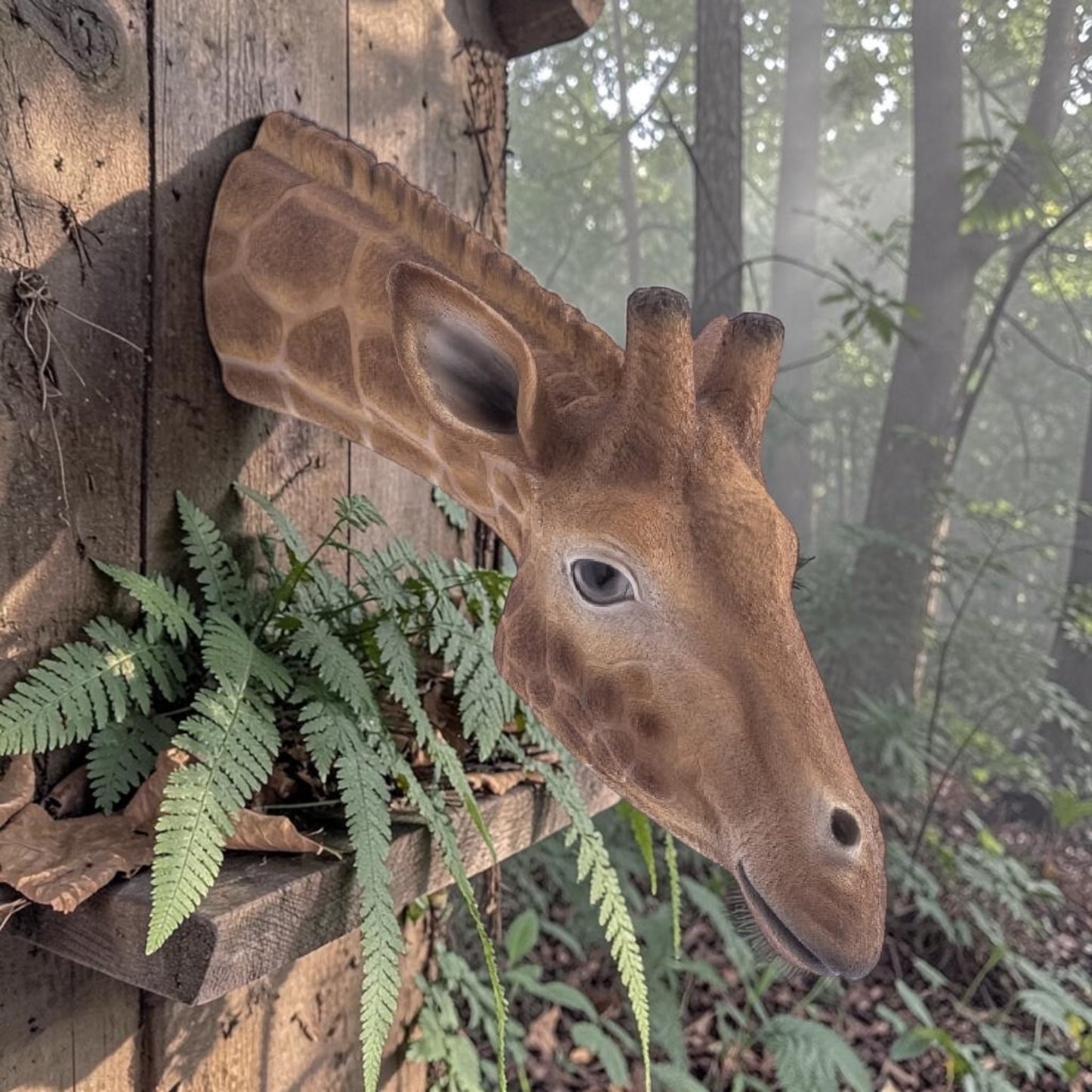 Large Giraffe Wall Head – Eye-Catching Safari Animal Wall Decor