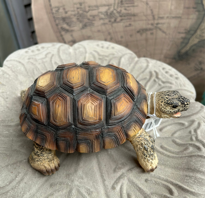 Small Tortoise Ornament | Charming Animal Decor for Home or Garden