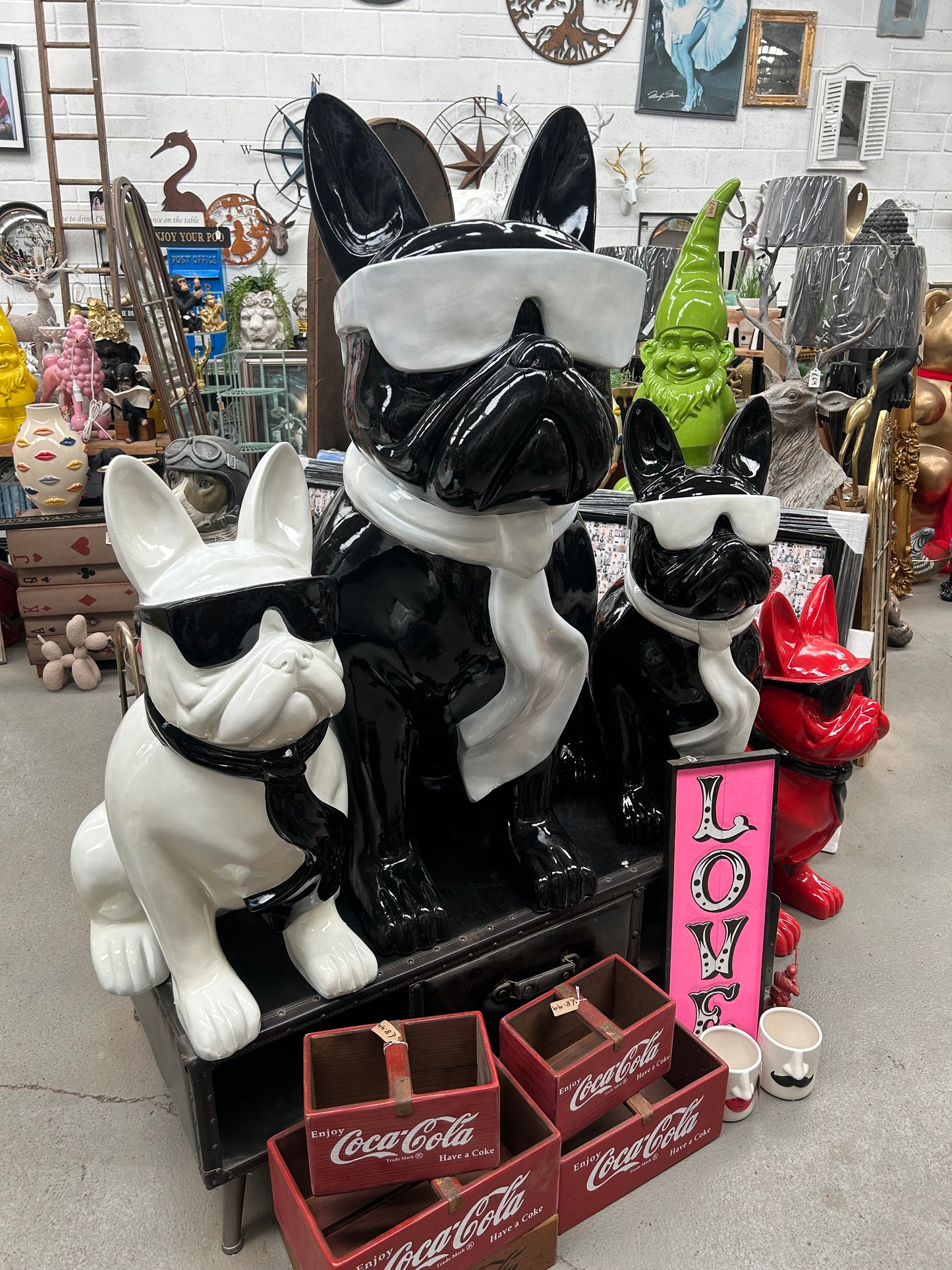 4FT Giant Frenchie Sculpture - for Indoor or Outdoor | Sign of the times Stoke