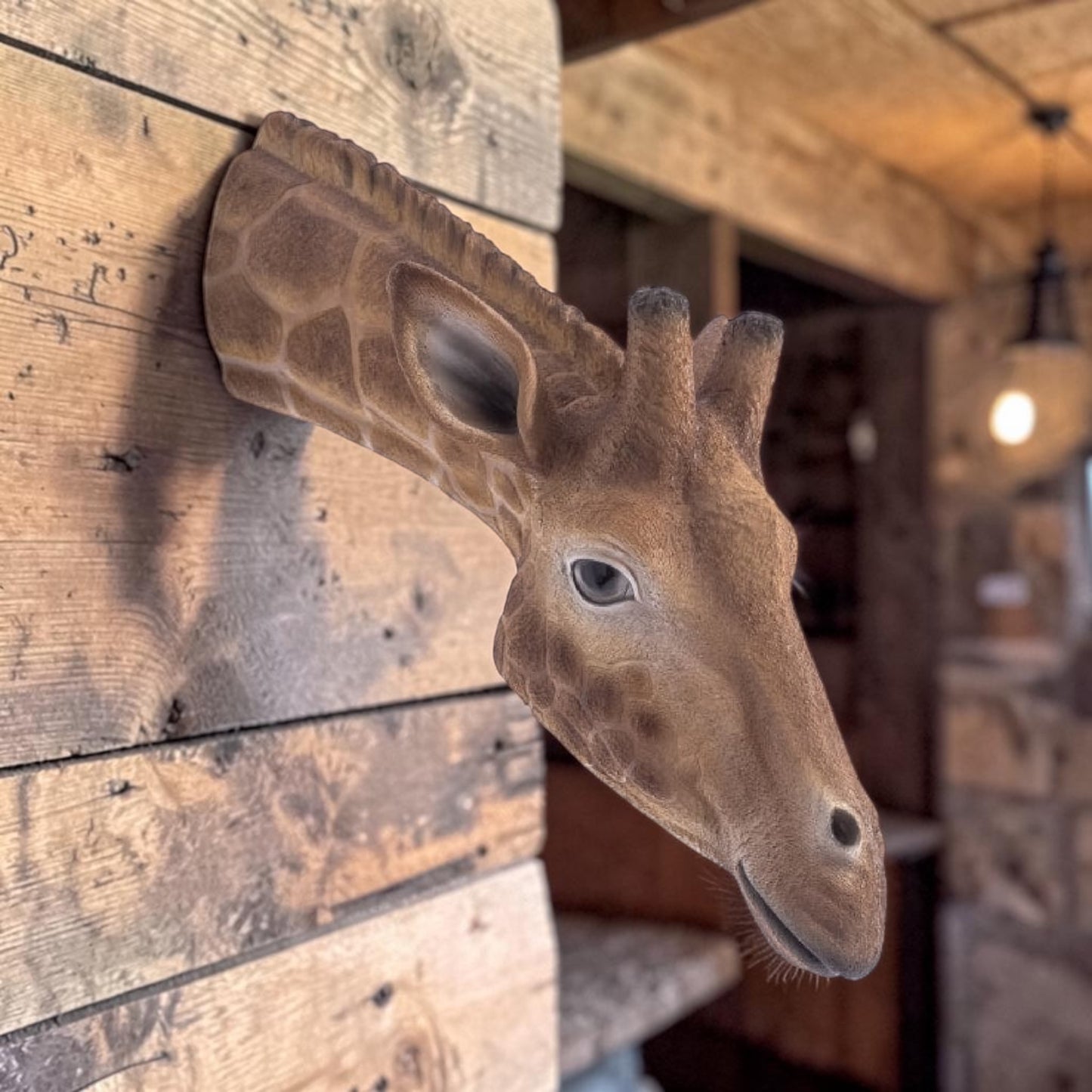 Large Giraffe Wall Head – Eye-Catching Safari Animal Wall Decor