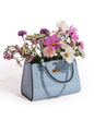 Light Blue Ceramic Handbag Vase – Chic Modern Decorative Vase