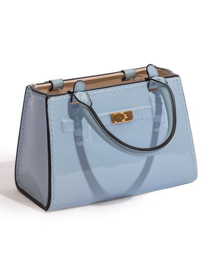 Light Blue Ceramic Handbag Vase – Chic Modern Decorative Vase