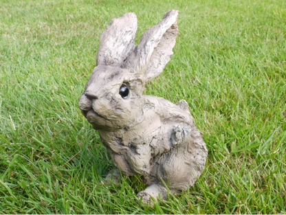 Wood Effect Bunny - Charming Resin Figurine | Sign of the times Stoke