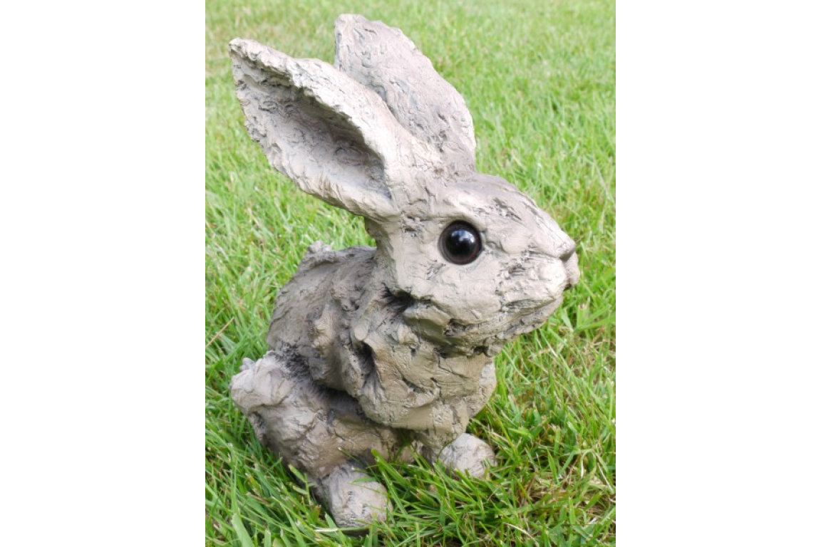 Wood Effect Bunny - Charming Resin Figurine | Sign of the times Stoke