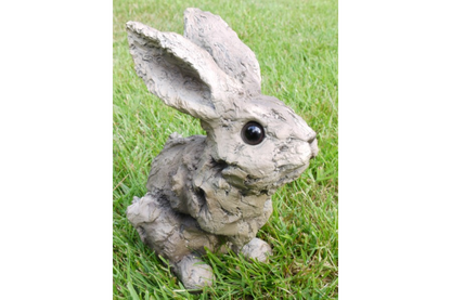 Wood Effect Bunny - Charming Resin Figurine | Sign of the times Stoke