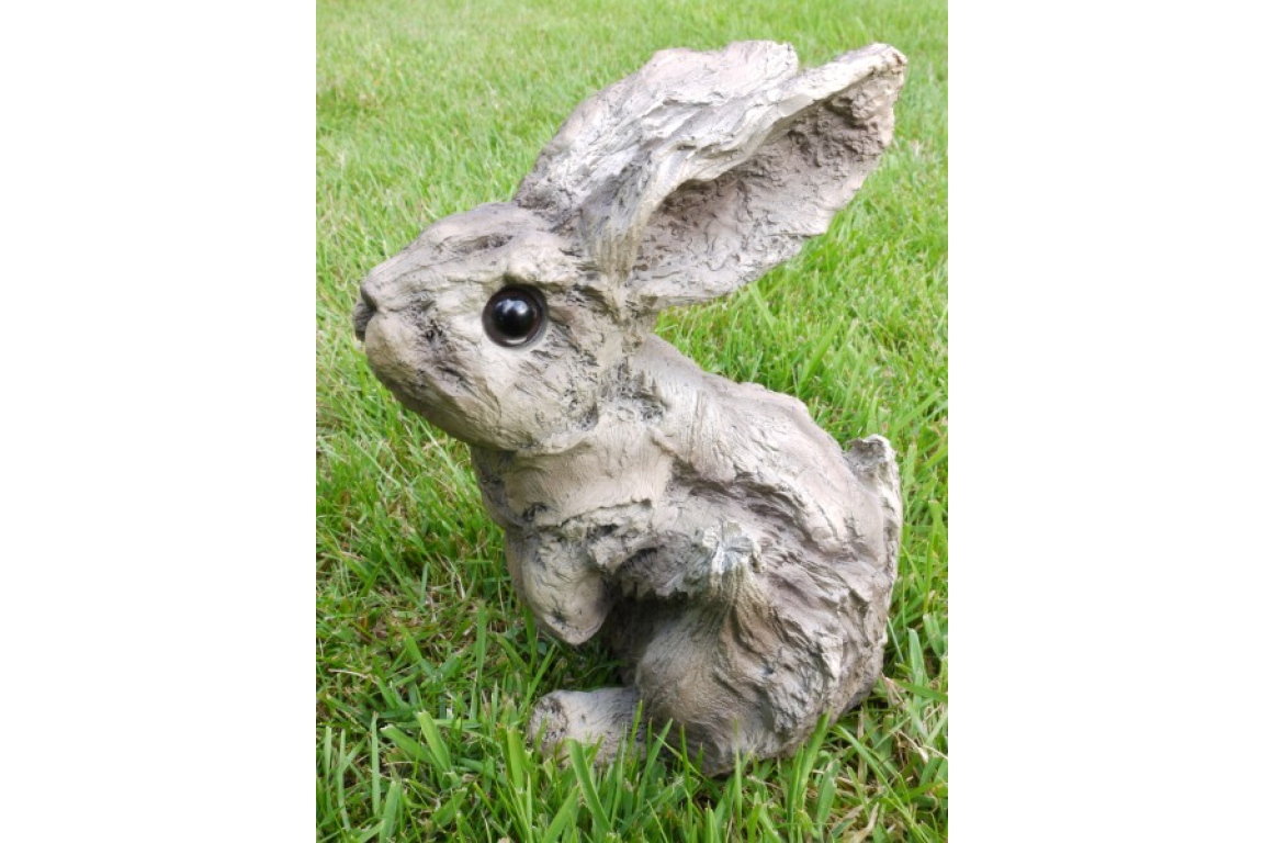 Wood Effect Bunny - Charming Resin Figurine | Sign of the times Stoke