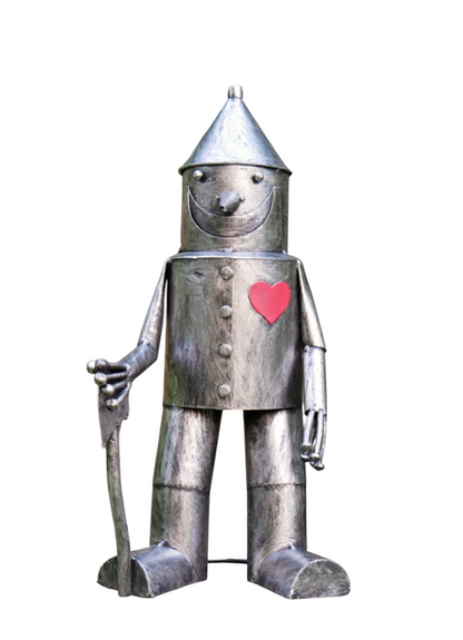 Small Tin Man Ornament - Charming Steel Metal Decoration