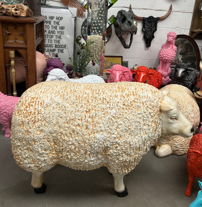 Large Standing Sheep – 100cm Long Decorative Sheep Garden Figure