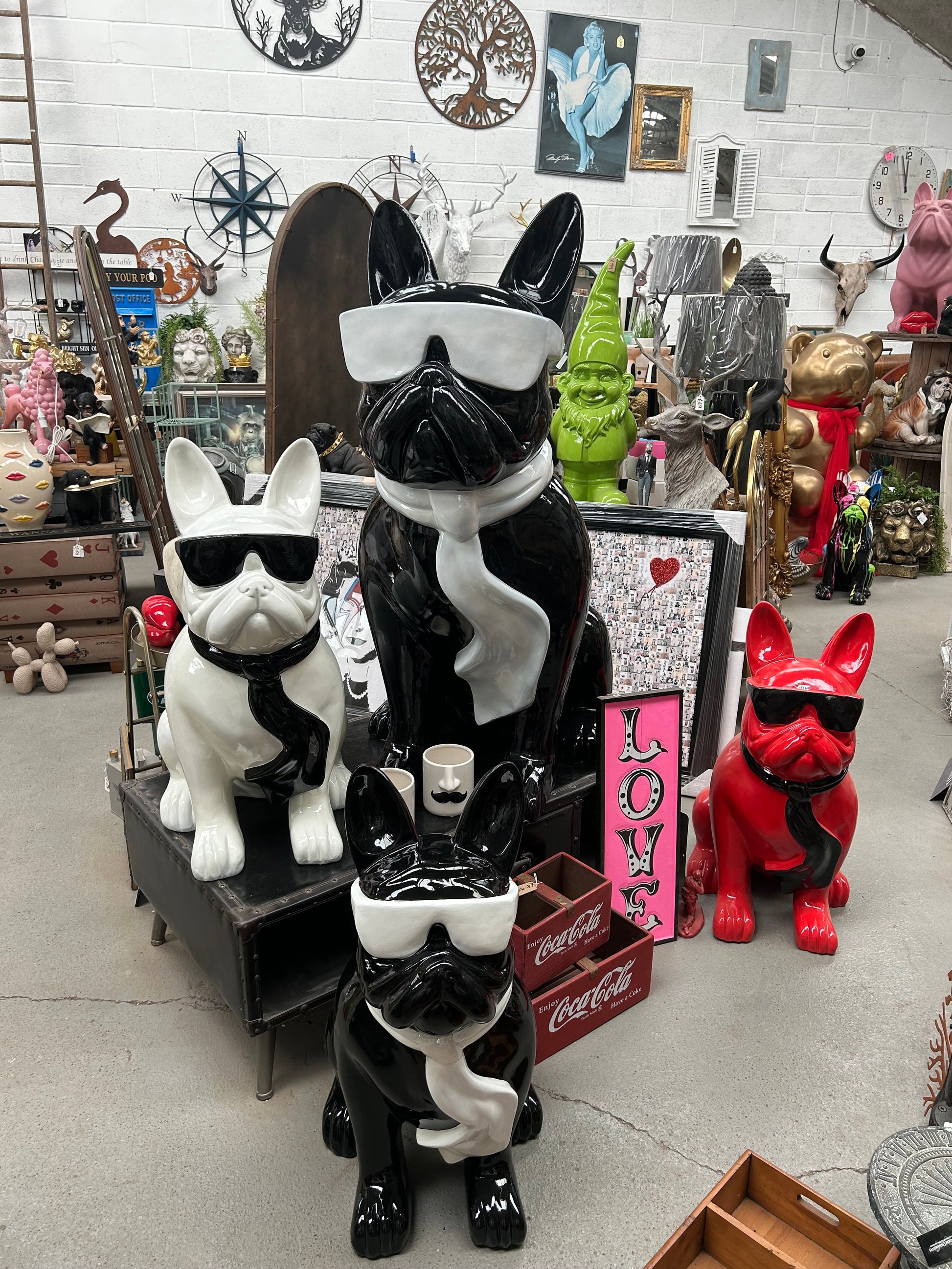 4FT Giant Frenchie Sculpture - for Indoor or Outdoor | Sign of the times Stoke