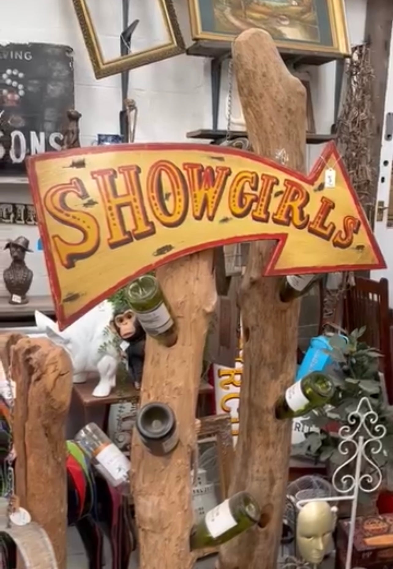 “Showgirls” Wooden Sign | Sign of the times Stoke