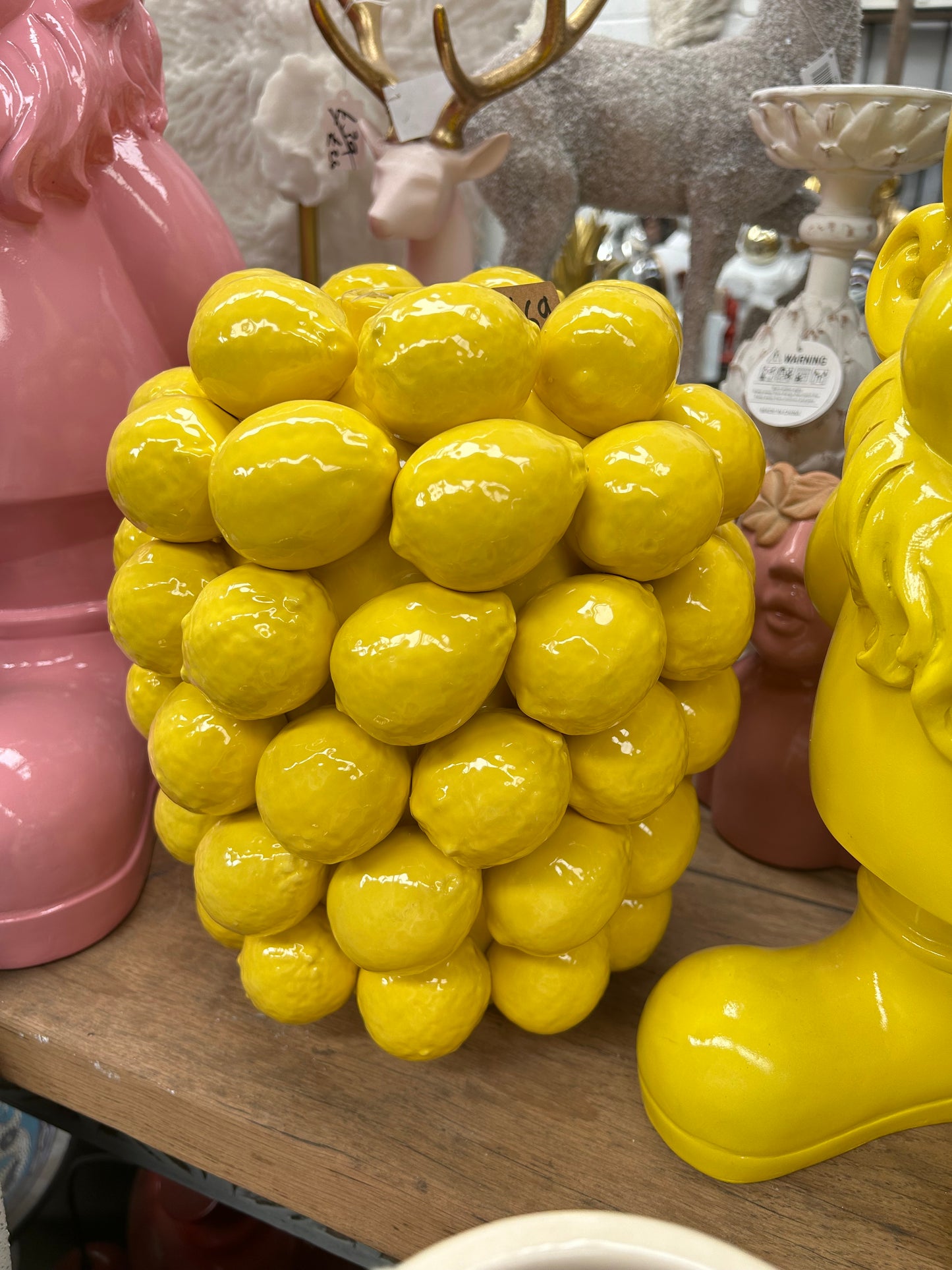 Stunning Ceramic Lemon Vase – Bright and Stylish Decor | Sign of the times Stoke