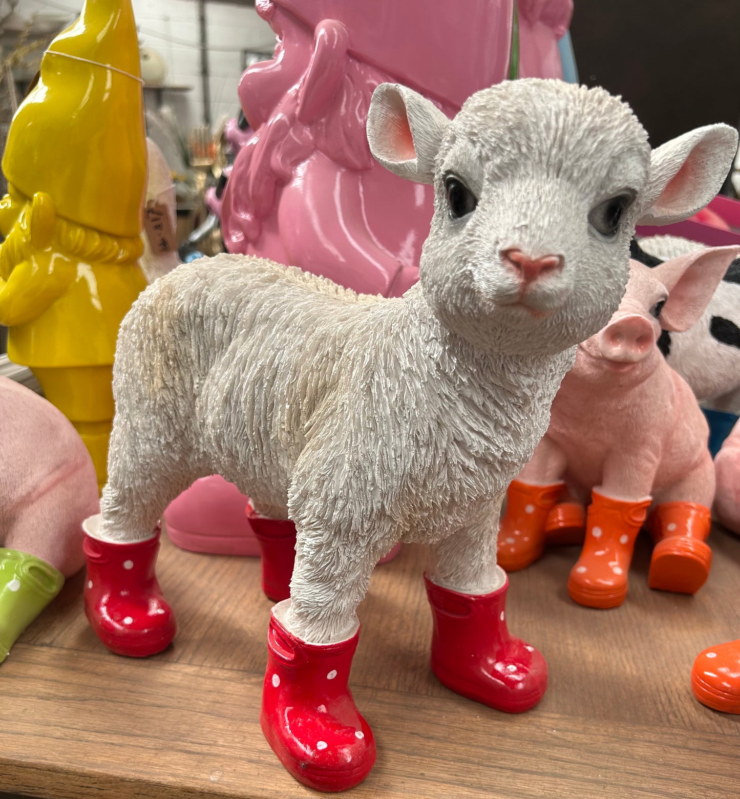 Lamb with wellies | Sign of the times Stoke