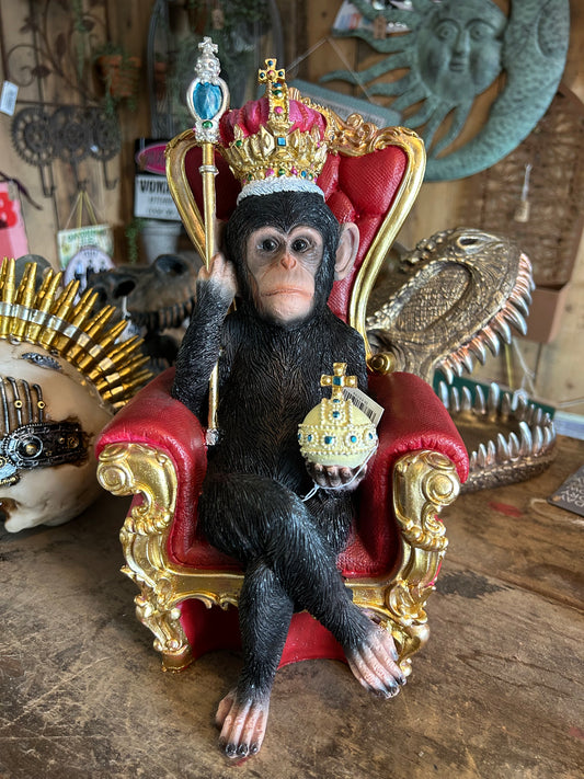 King of the Jungle Monkey – Regal Animal Figurine