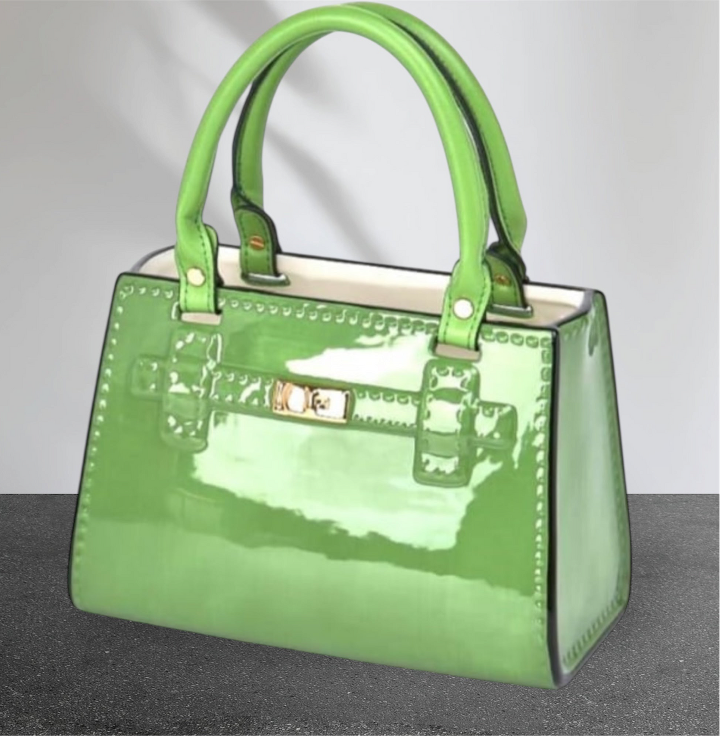 Green Ceramic Handbag Vase – Chic & Playful Statement Decor