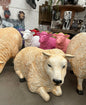 Large Lying Sheep Sculpture – Realistic Resin Indoor & Outdoor Decor