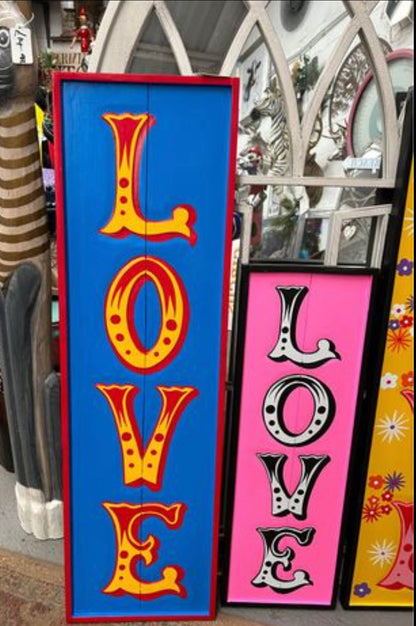 "LOVE" Sign - Vibrant MDF Wall Art | Sign of the times Stoke