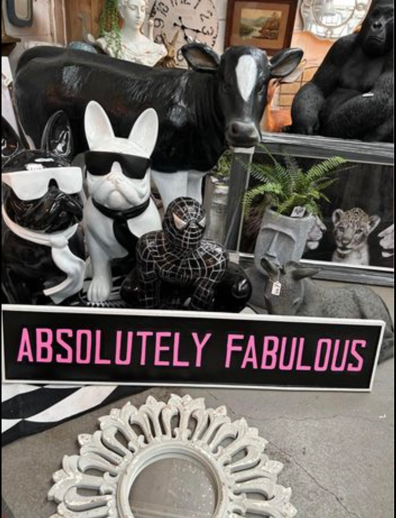 "Absolutely Fabulous" Sign - Bold MDF Wall Art | Sign of the times Stoke