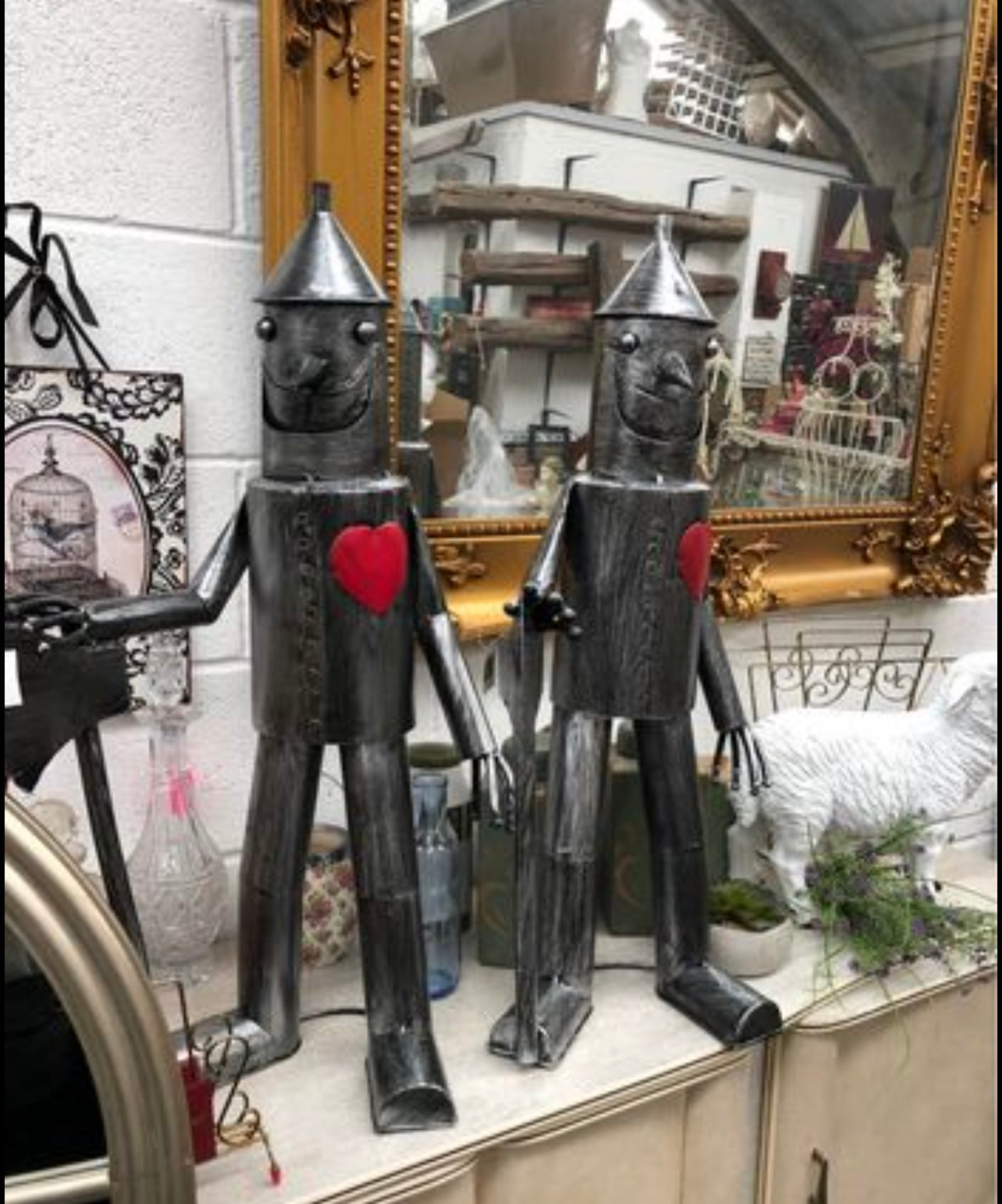 Medium Tin Man Ornament – Charming Steel Metal Sculpture | Sign of the times Stoke