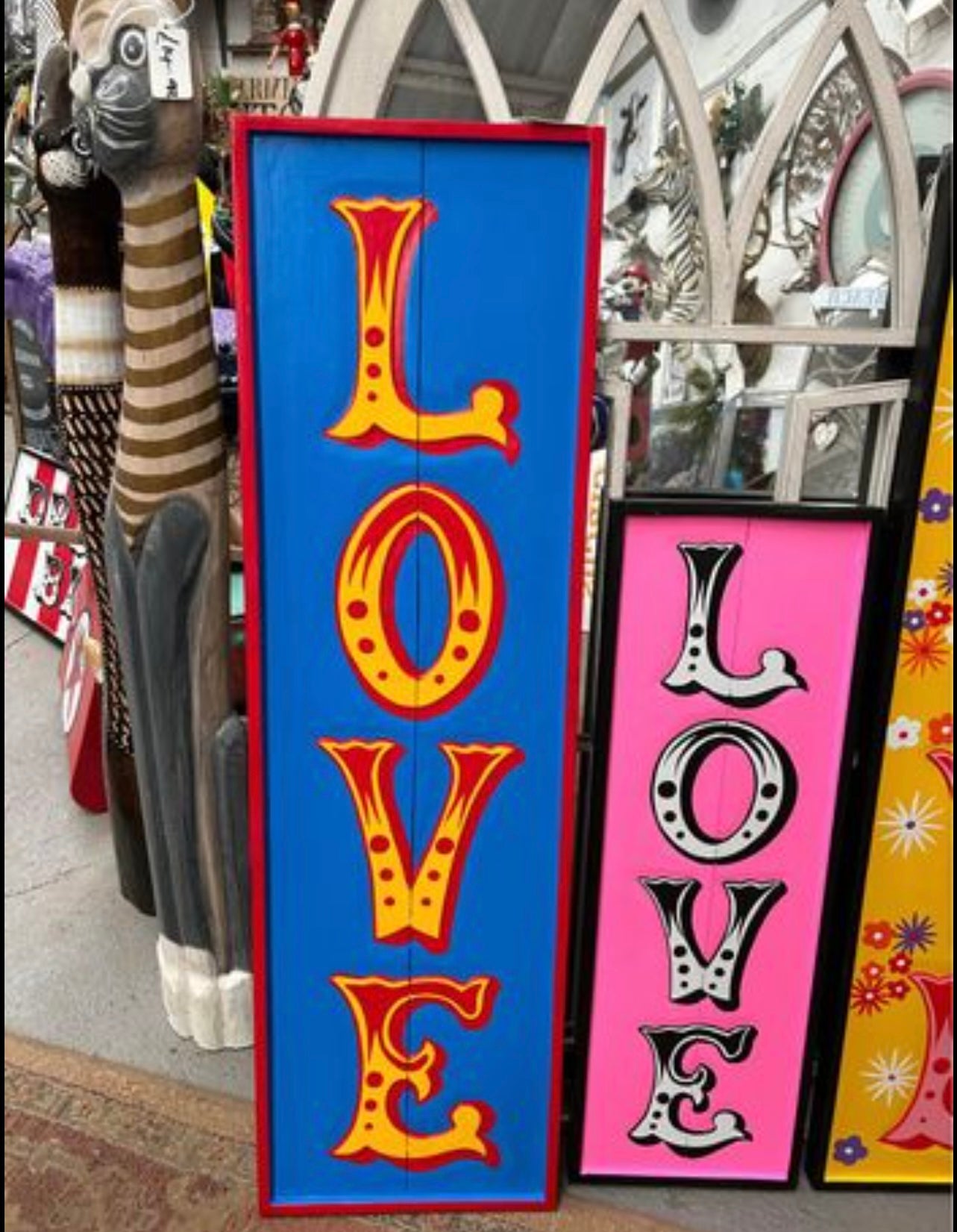 "LOVE" Sign - Vibrant MDF Wall Art | Sign of the times Stoke