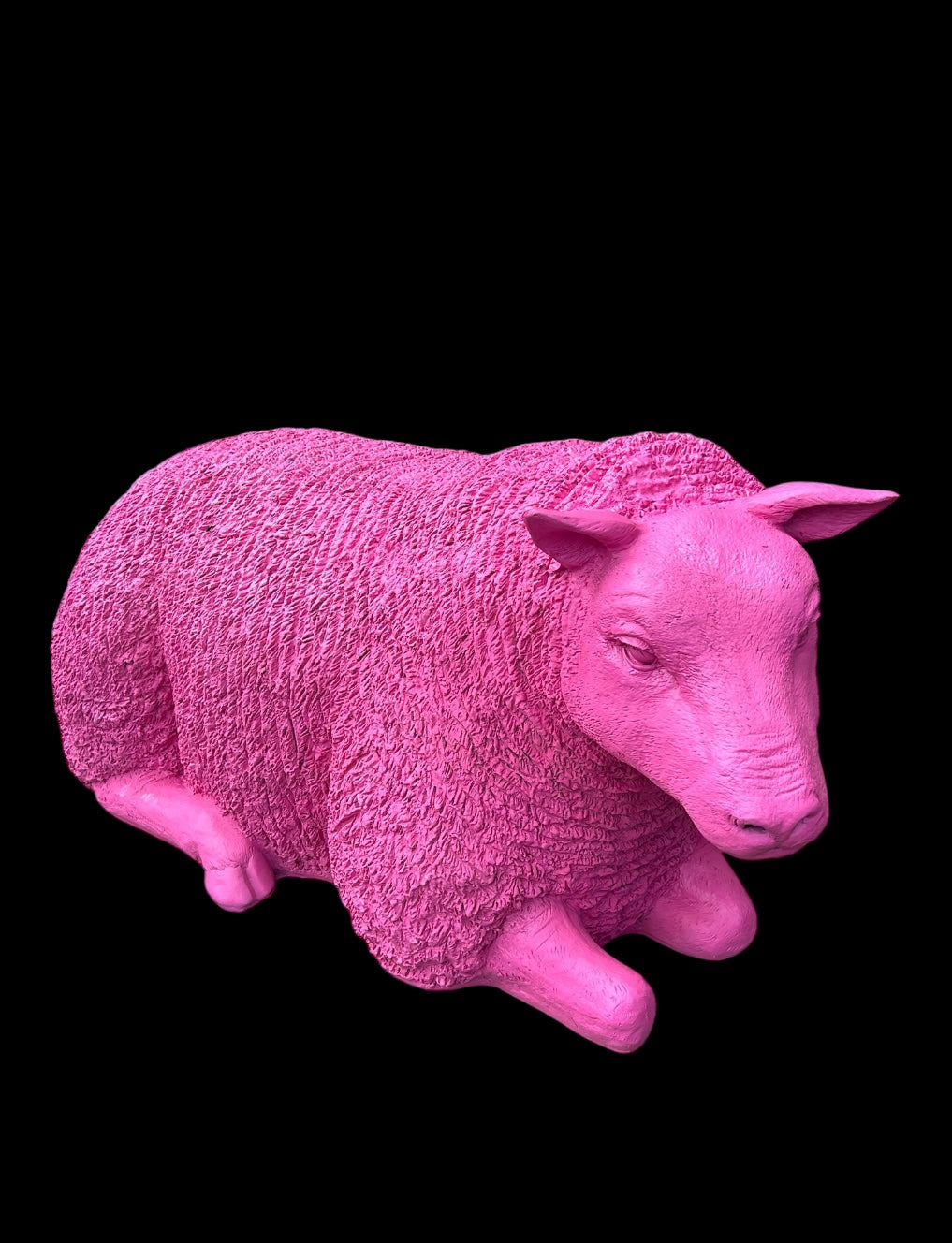 Pink Sheep Garden Sculpture – Glamorous Resin Outdoor Decor | Sign of the times Stoke