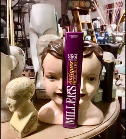 Antiqued Split Art Deco Head Bookends - Quirky Resin Decor