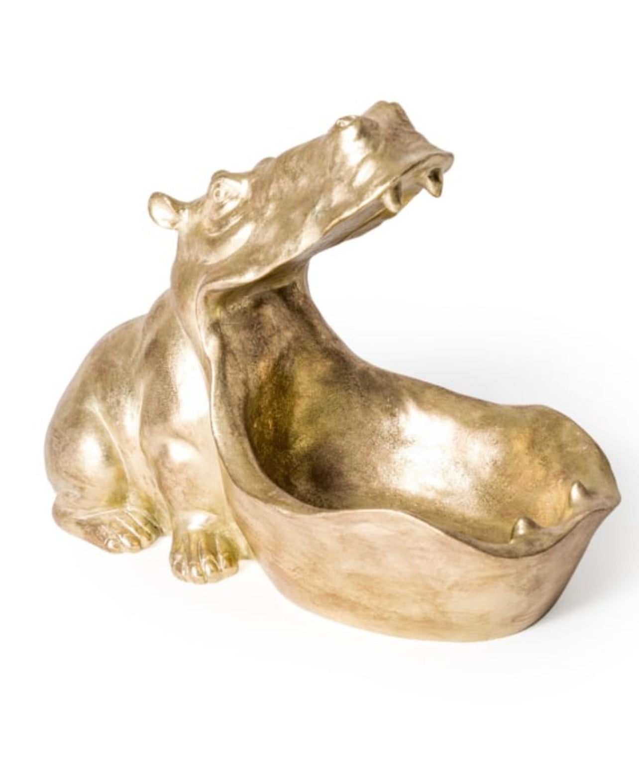 Gold Hungry Hippo Storage Bowl - Unique Decorative Organizer