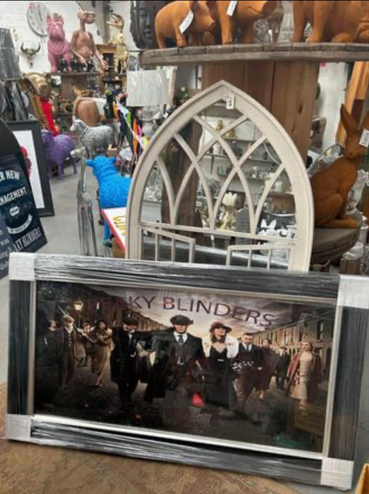 Peaky Blinders Liquid Art Picture – Framed in Grey “Vegas” Frame | Sign of the times Stoke